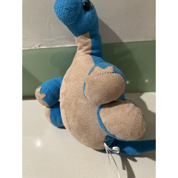 Toys R Us Animal Alley Brontosaurus Plush 26" Blue Dinosaur Stuffed Soft Toy - Picture 3 of 6